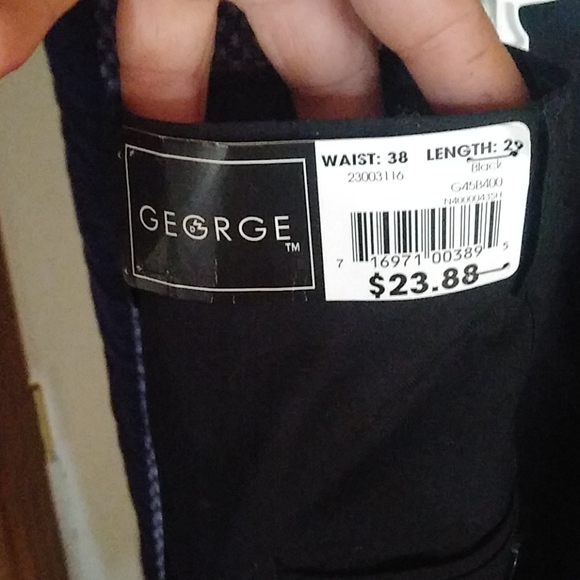 NWT GEORGE BLACK SLACKS - Picture 3 of 5